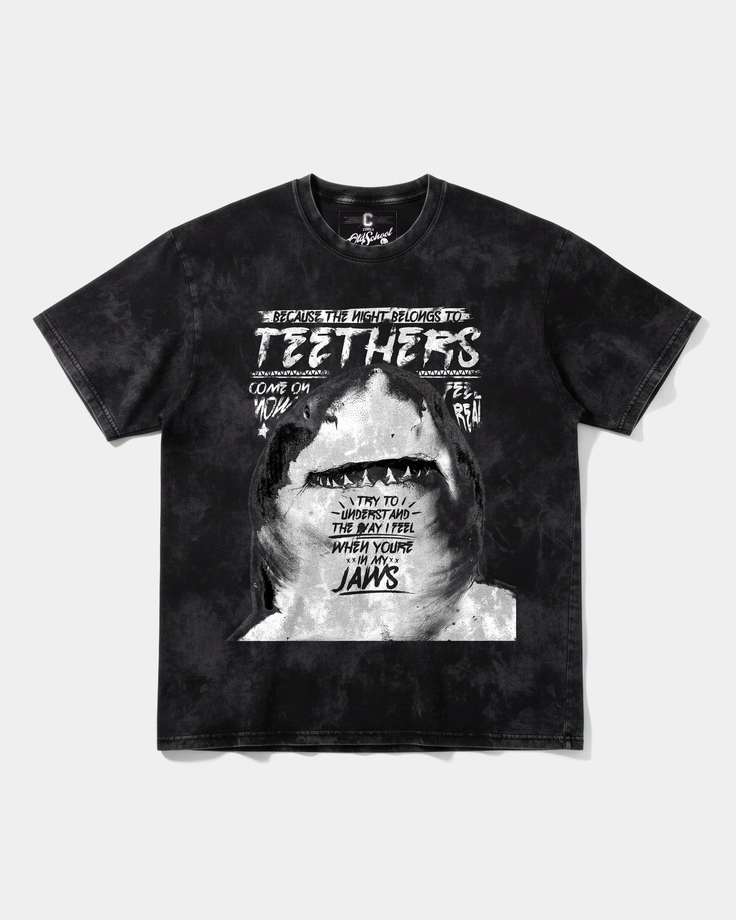 Camiseta Teethers Big Front Oversize Acid Negro