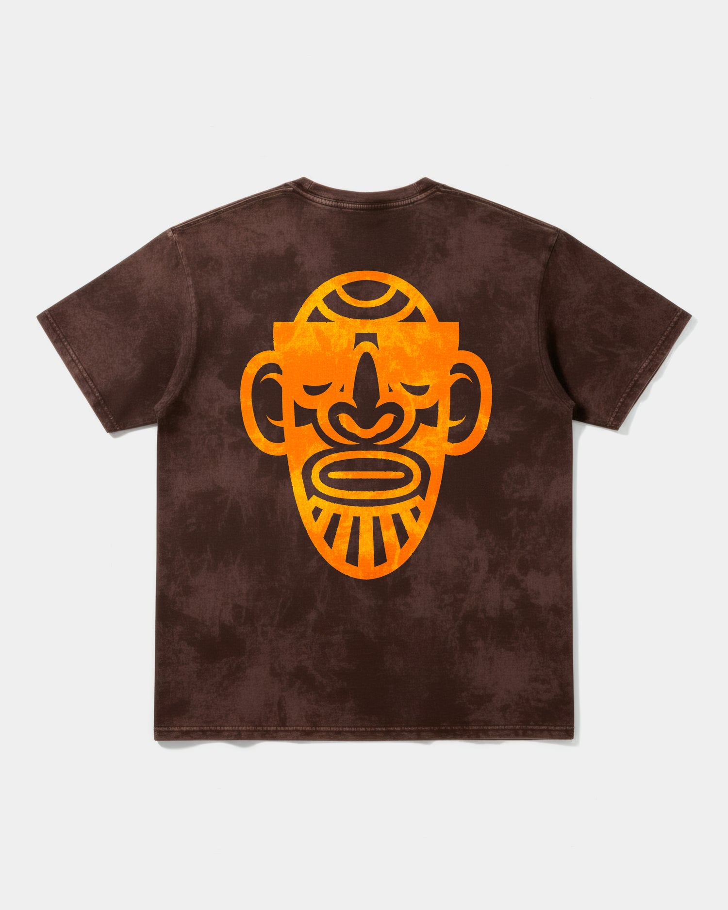 Camiseta Icono Africano Big Back Oversize Acid Marron