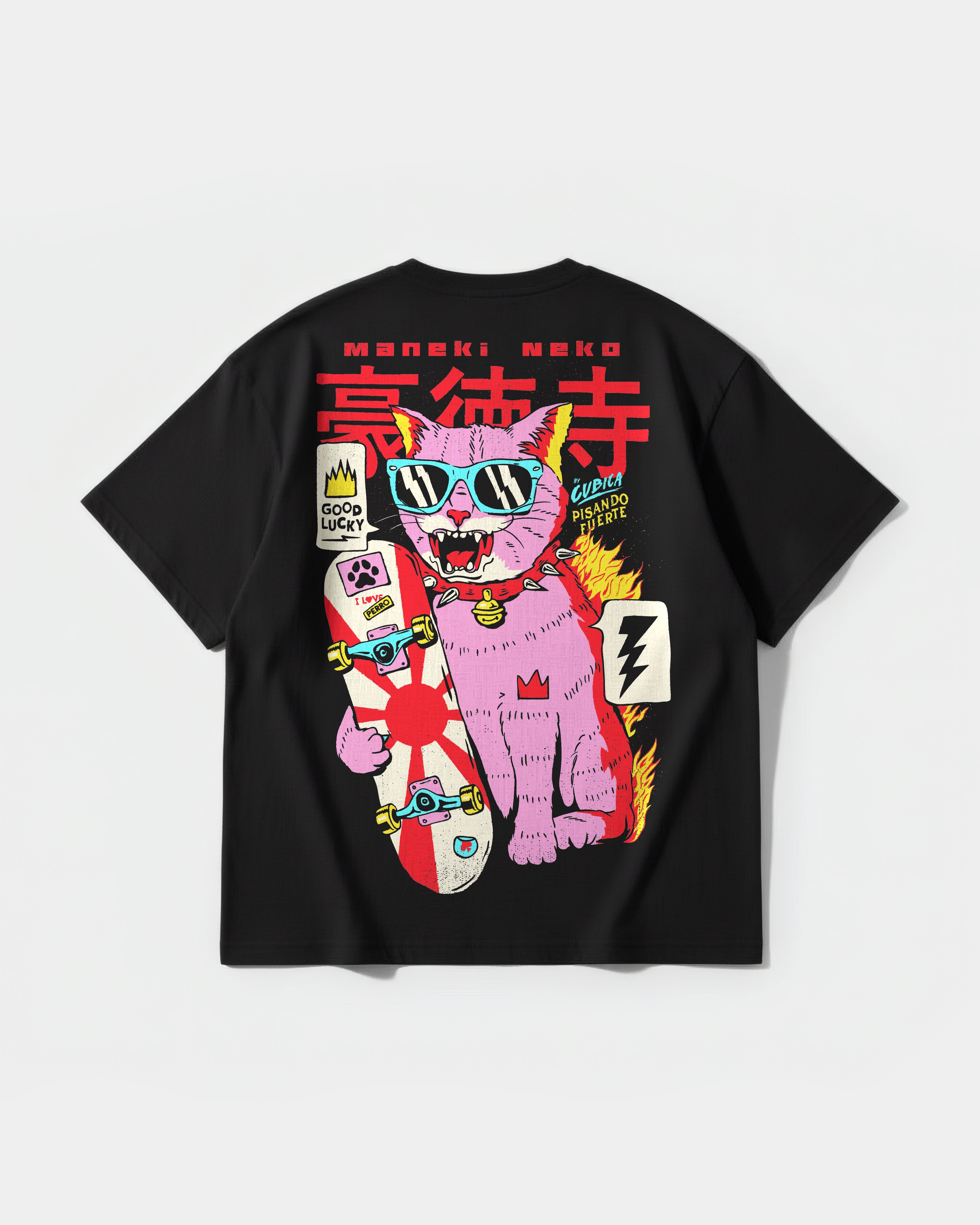 Good Lucky Pocket Back Oversize Basic T-shirt