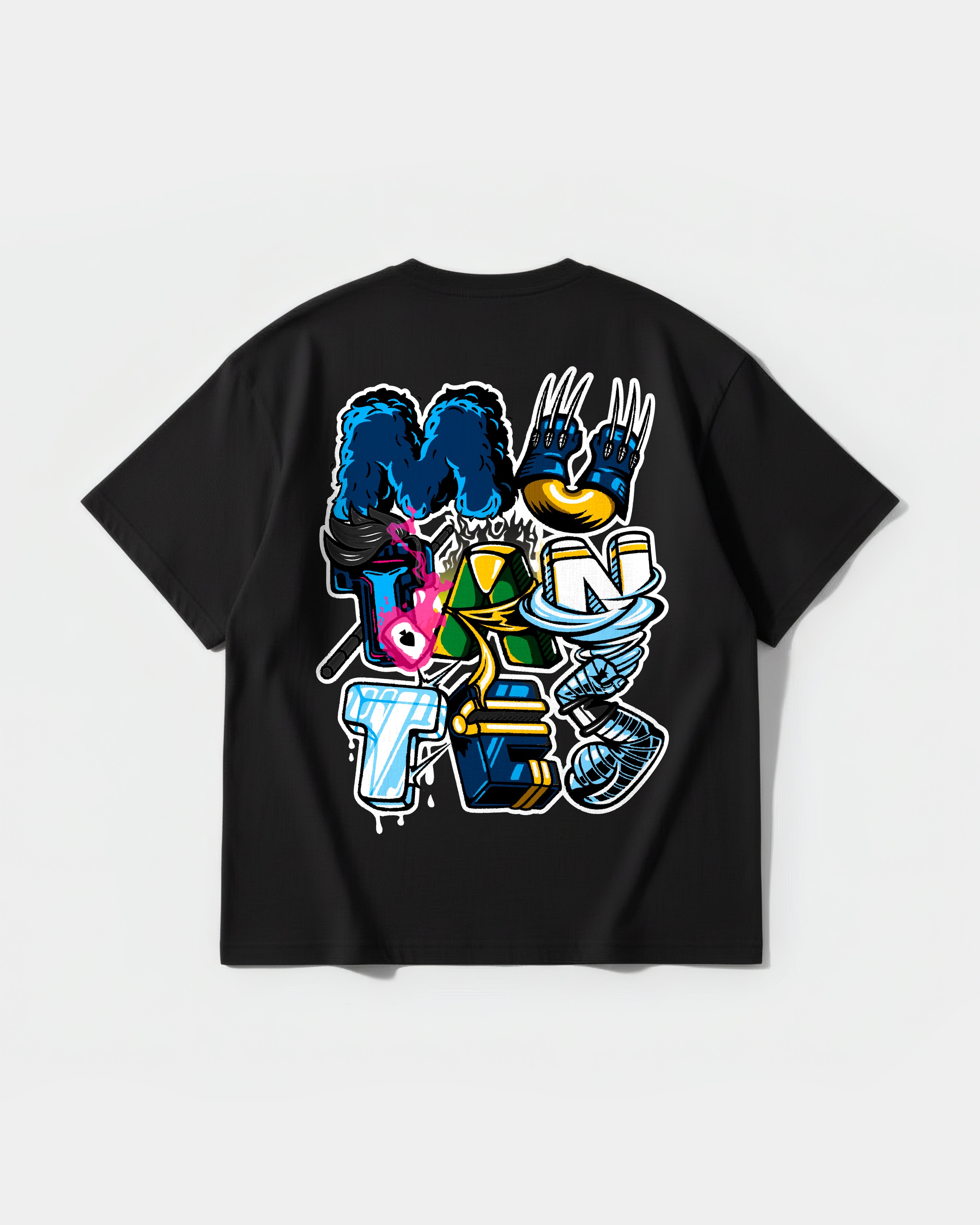 Mutants Big Back Oversize Basic T-shirt