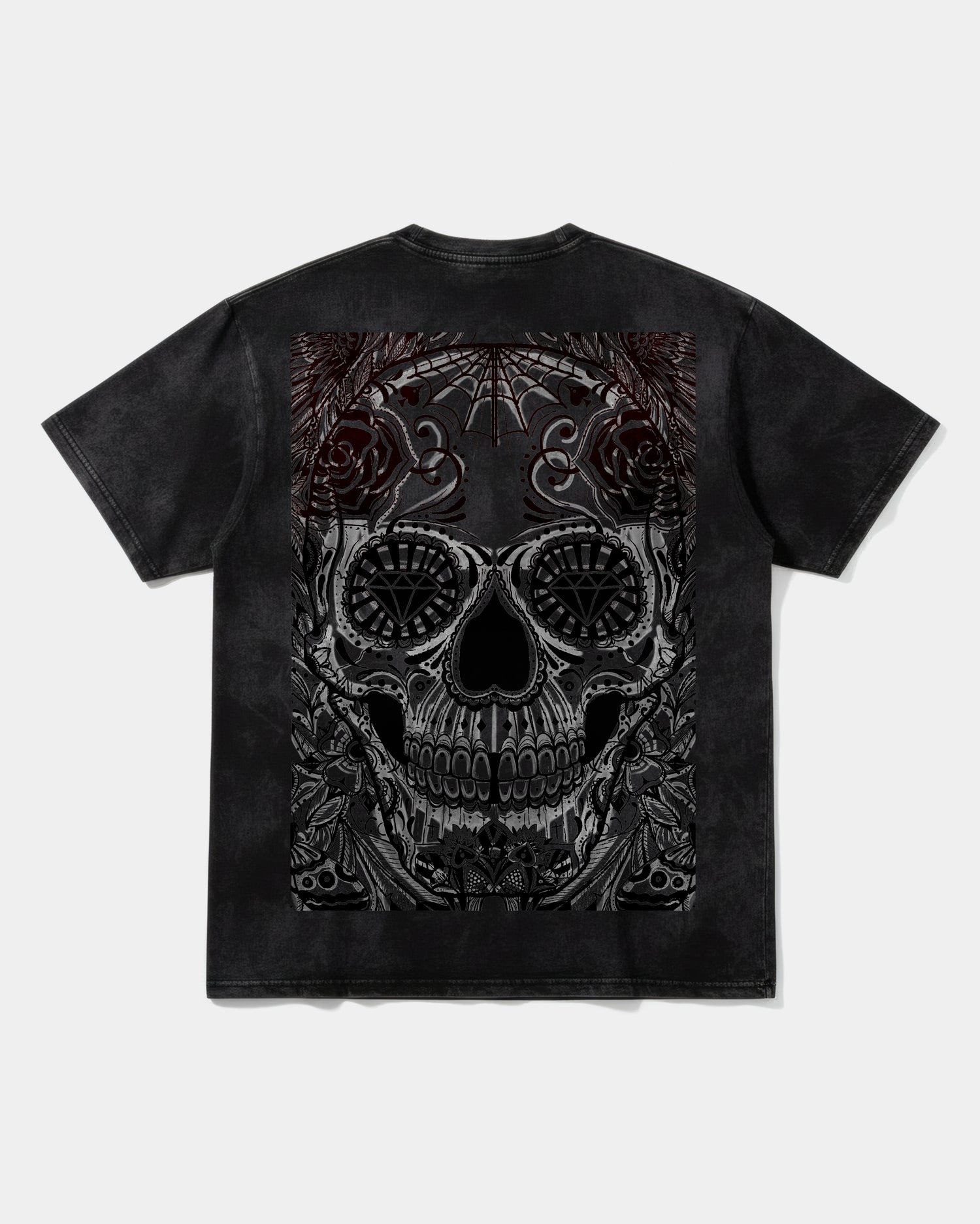 Camiseta Catrina Big Back Oversize Acid Negro
