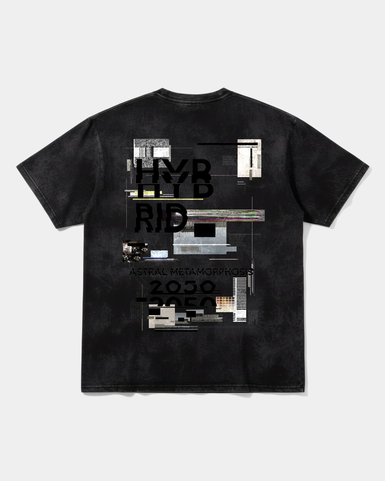 Camiseta Astral Big Back Oversize Acid Negro