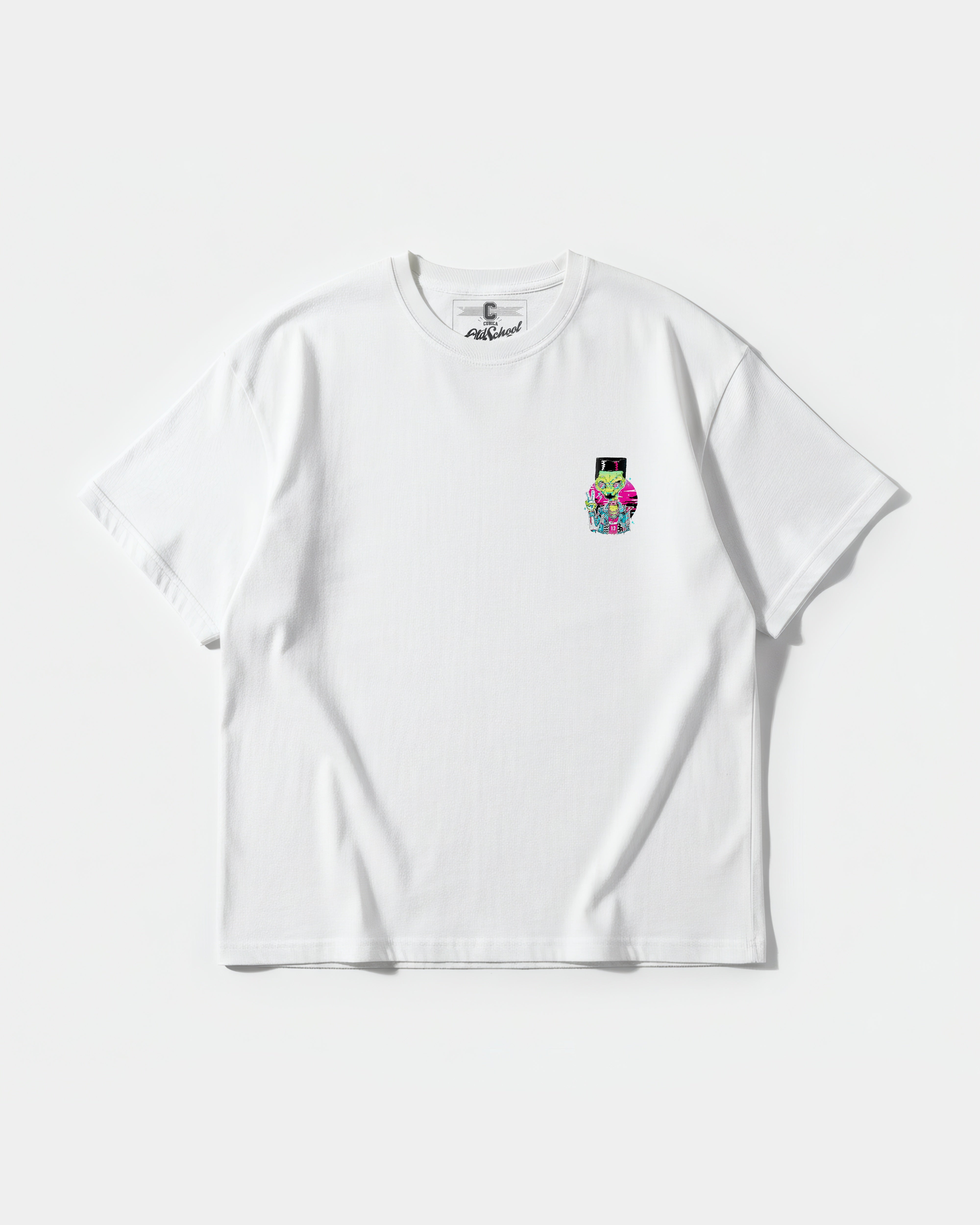 Alien In Miami Pocket Front Oversize Basic T-shirt