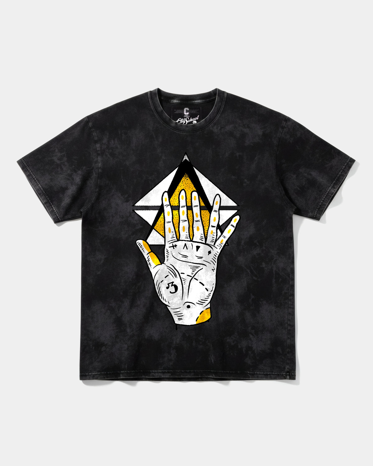 Camiseta Iluminati Hand Big Front Oversize Acid