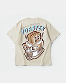 Camiseta Delicious Toaster Big Back Oversize Basic Beige