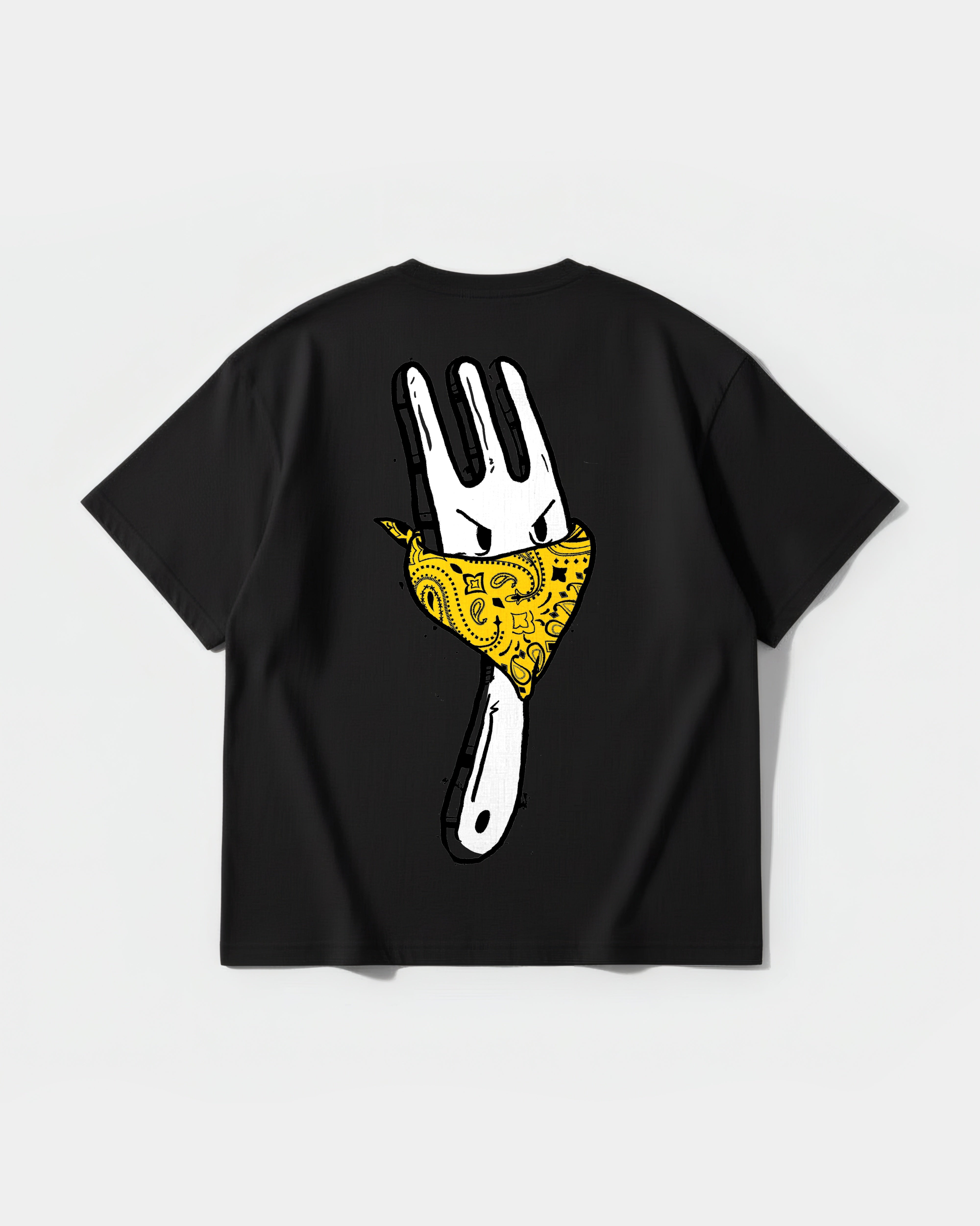 Angry Fork Big Back Oversize Basic T-Shirt