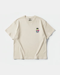 Camiseta Alien In Miami Pocket Front Oversize Basic Beige