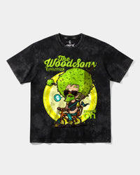 Camiseta The Woodsons White Big Front Oversize Acid Negro