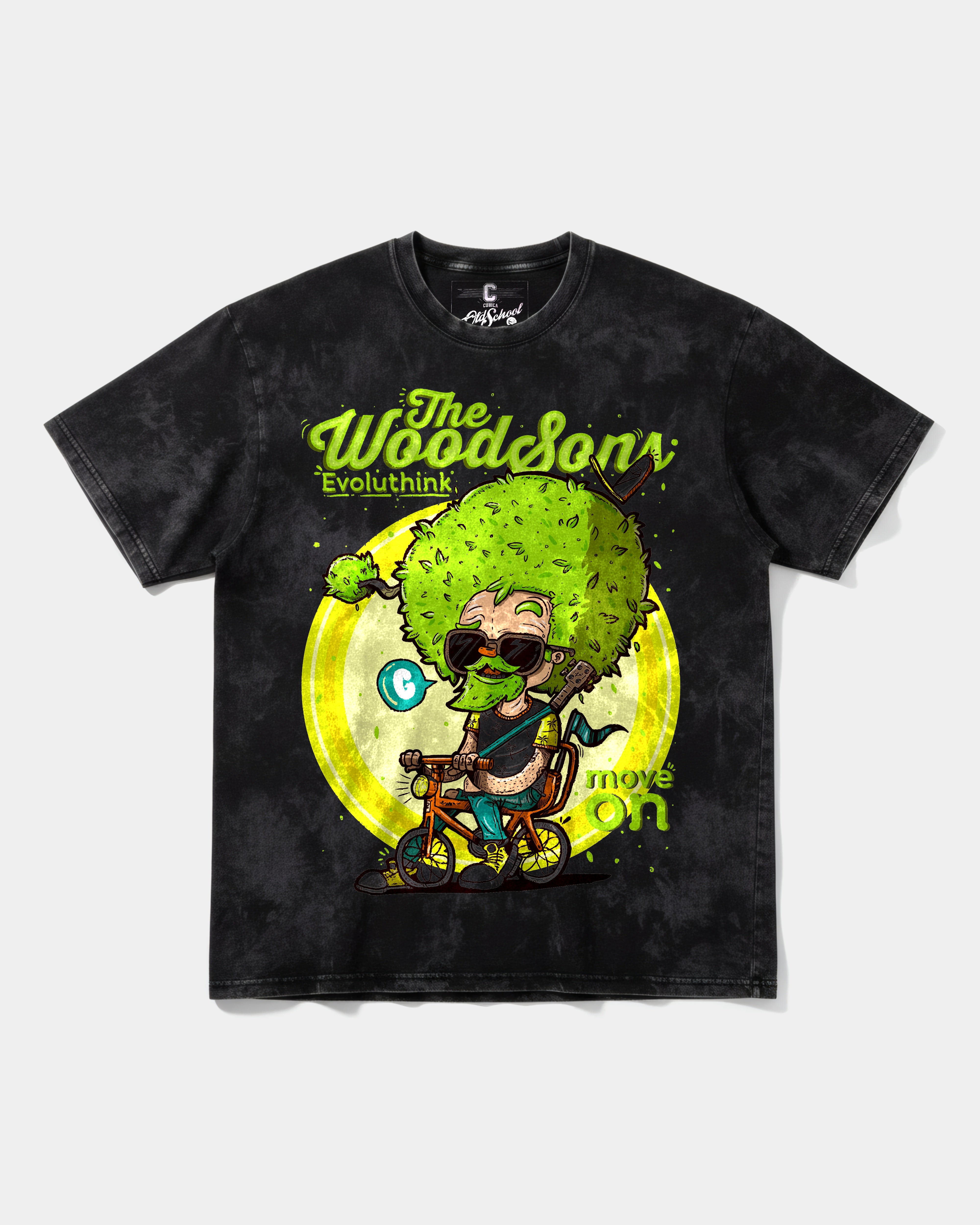 The Woodsons Big Front Oversize Acid T-Shirt
