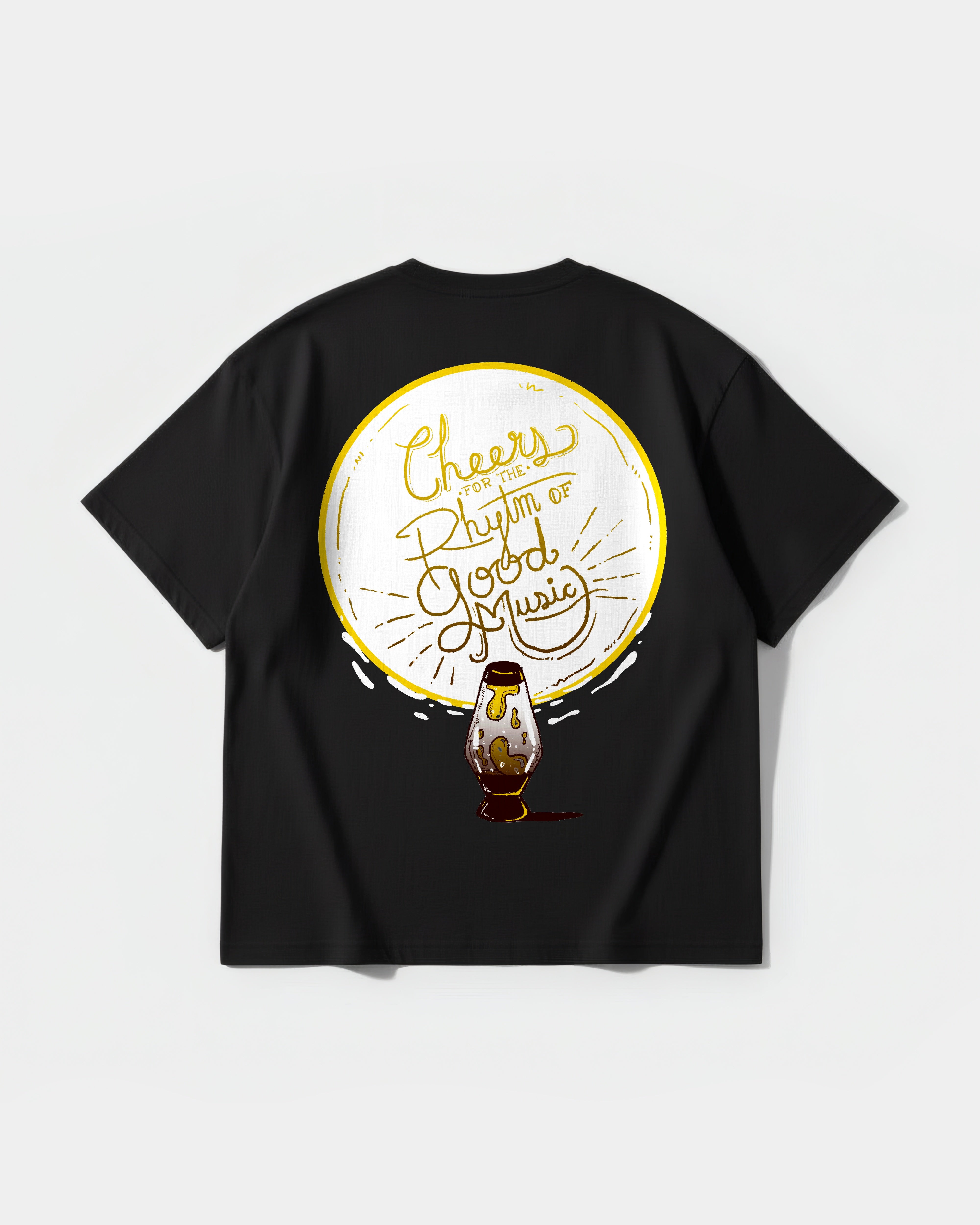 Cheers Good Music Big Back Oversize Basic T-Shirt