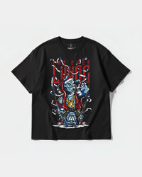 Camiseta Mummra Big Front Oversize Basic Negro