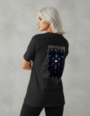 Modelo mide 1,64m y usa talla S