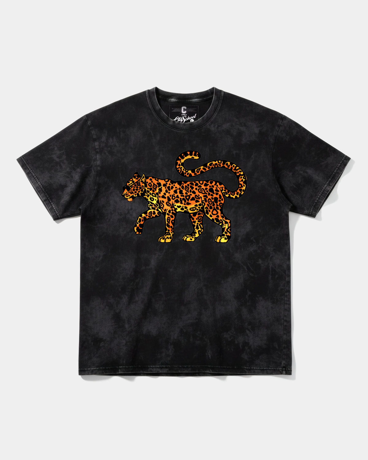 Camiseta Leopardo Big Front Oversize Acid