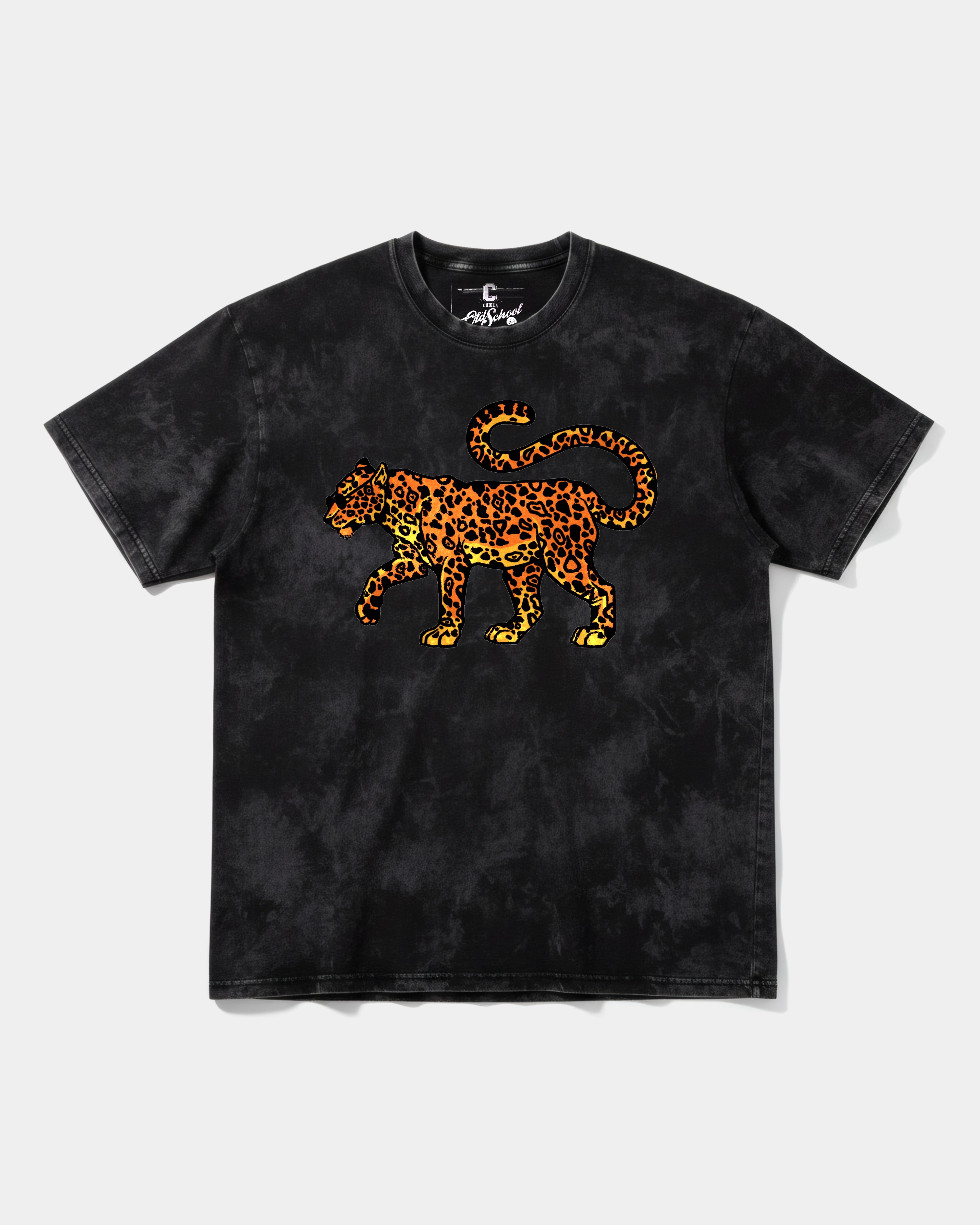 Camiseta Leopardo Big Front Oversize Acid