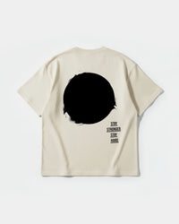 Camiseta Stay Stronger Big Back Oversize Basic Beige