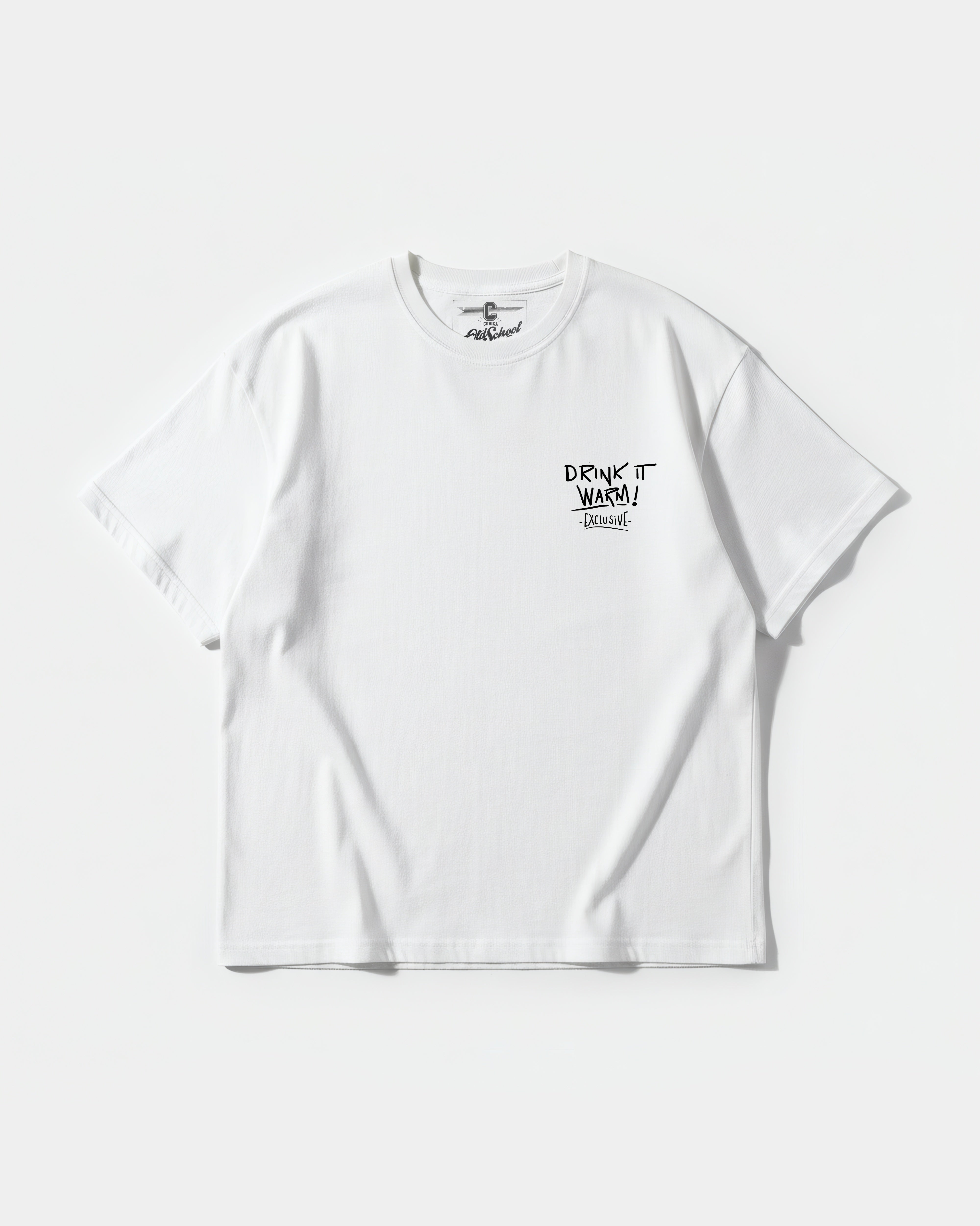 Cubica Drinks Pocket Front Oversize Basic T-shirt