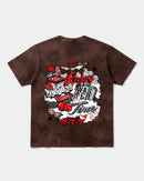 Camiseta Wasting Time 777 Big Back Oversize Acid Marron