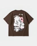Camiseta Daydreamer Big Back Oversize Basic Marron