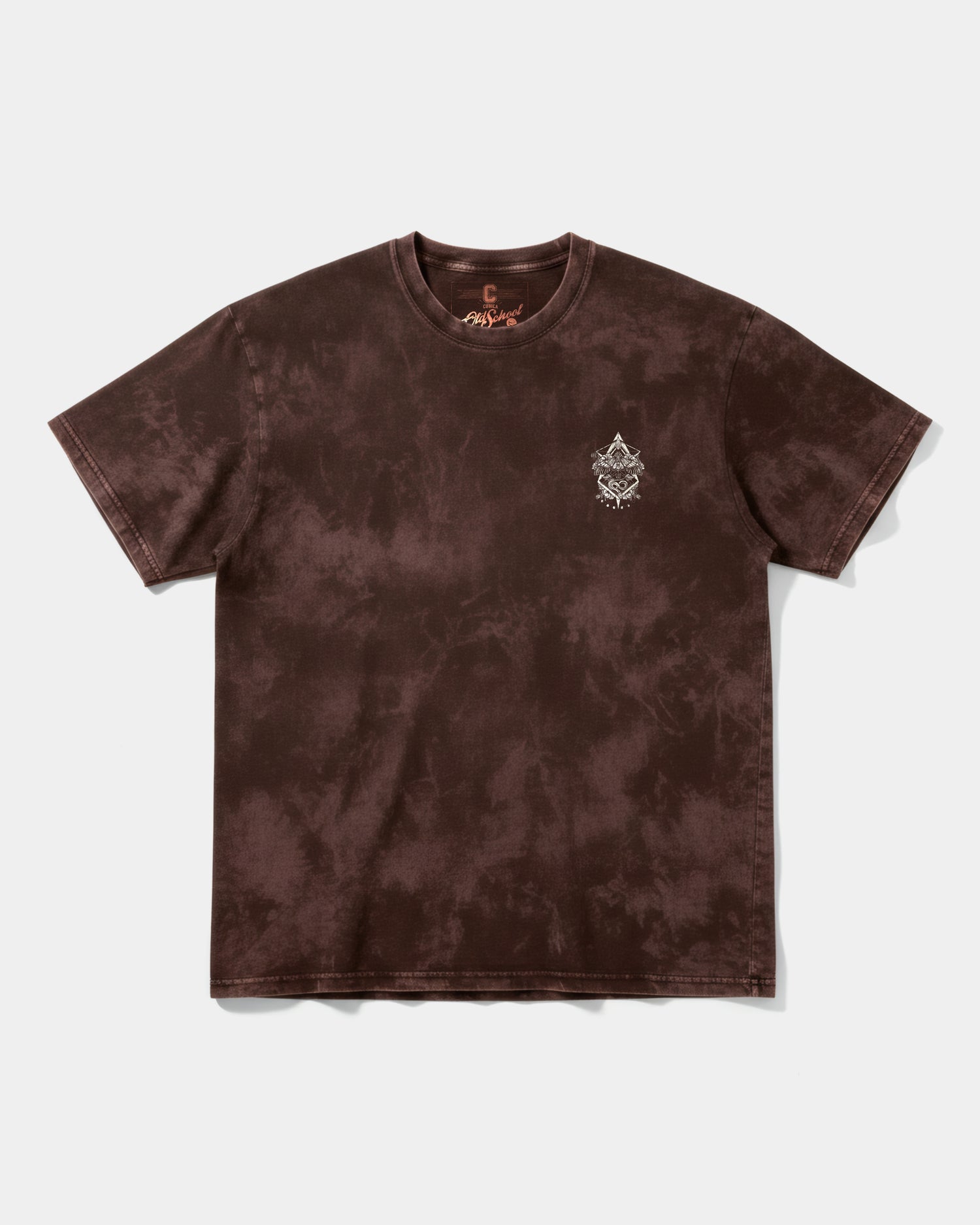 Camiseta Fire Wings Pocket Front Oversize Acid Marron