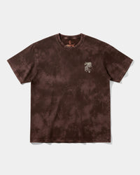 Camiseta Magic Owl Pocket Front Oversize Acid Marron