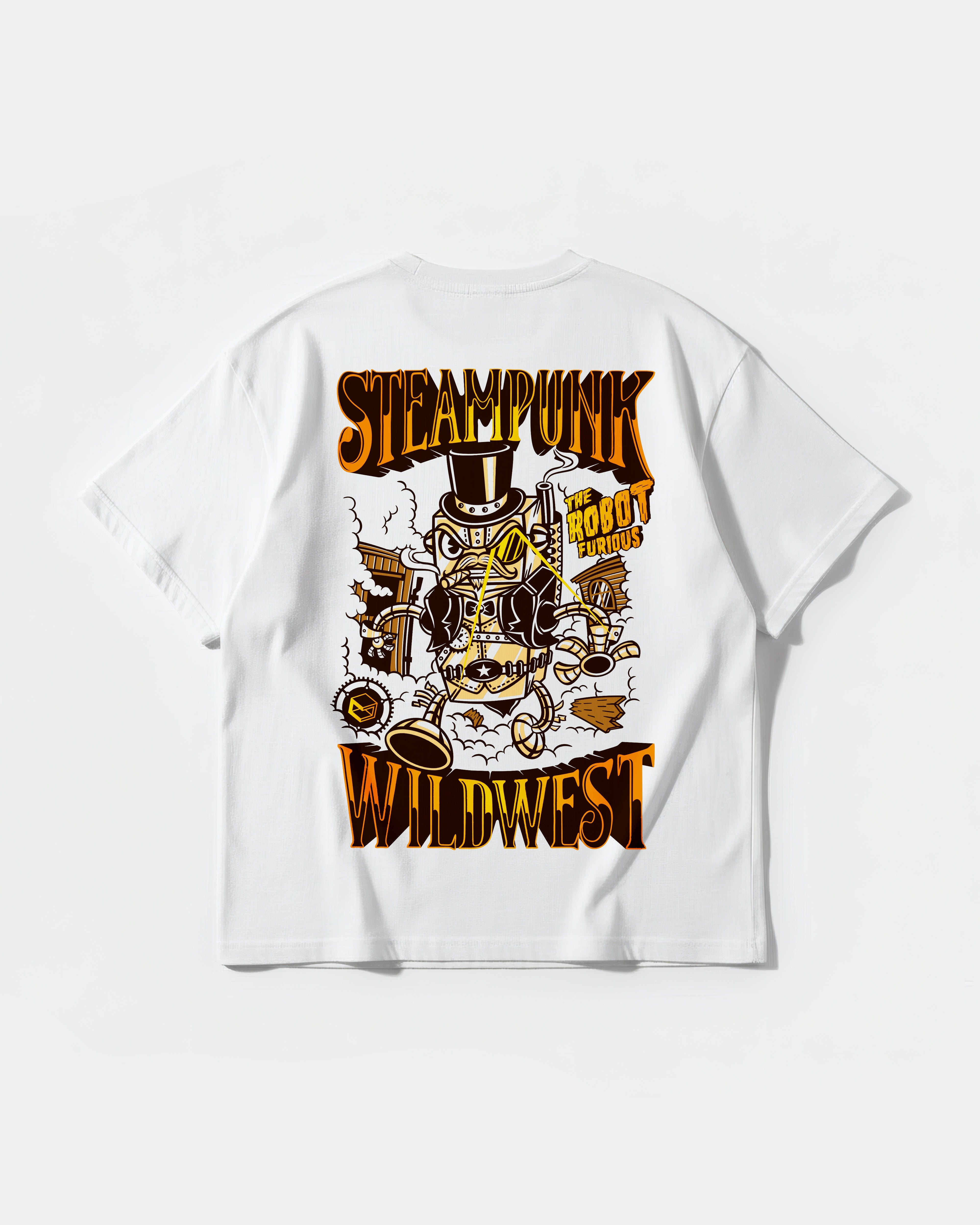 Steampunk Wildest Big Back Oversize Basic T-shirt