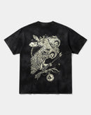 Camiseta Magic Owl Big Back Oversize Acid Negro