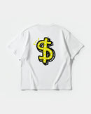 Camiseta Money Money Big Back Oversize Basic Blanco