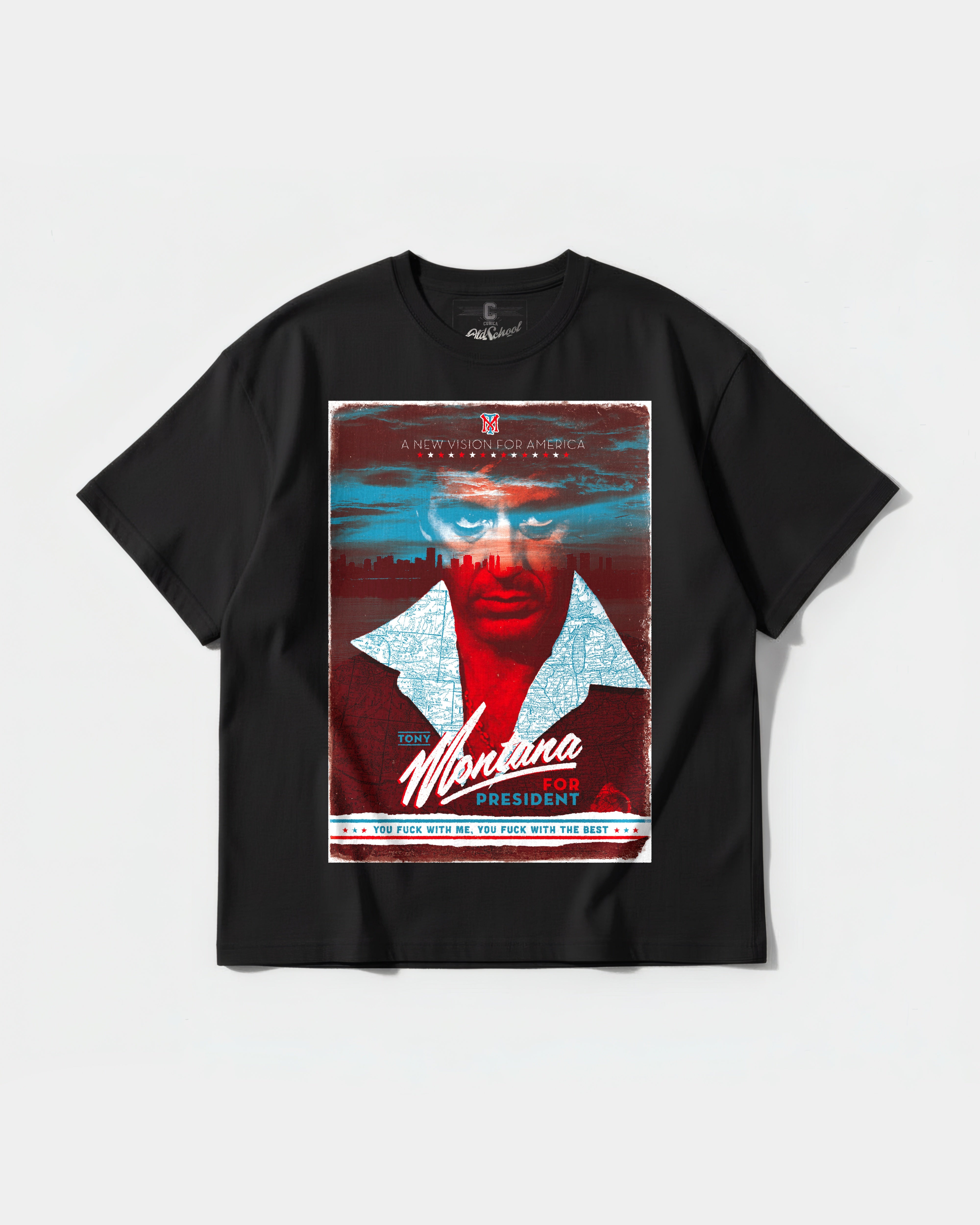 Tony Montana Big Front Oversize Basic T-shirt