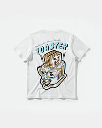 Camiseta Delicious Toaster Big Back Regular Basic Blanco