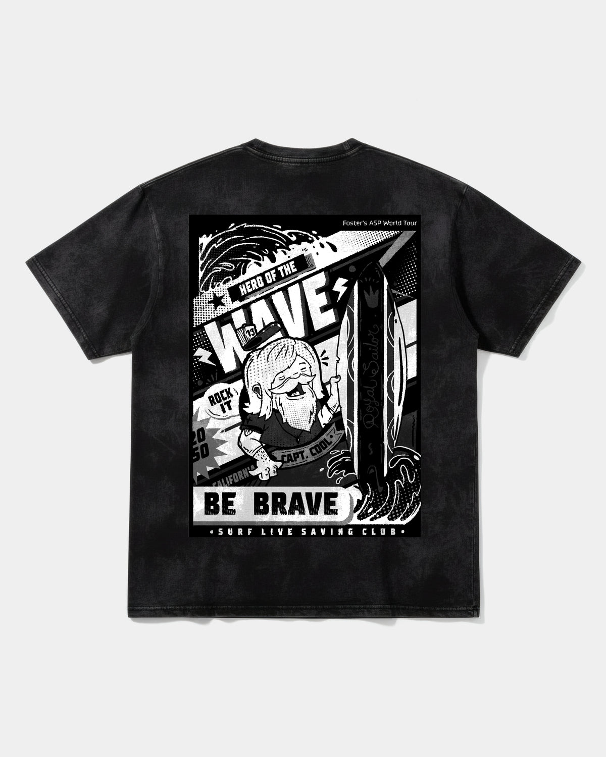 Camiseta Hero Of The Wave Big Back Oversize Acid