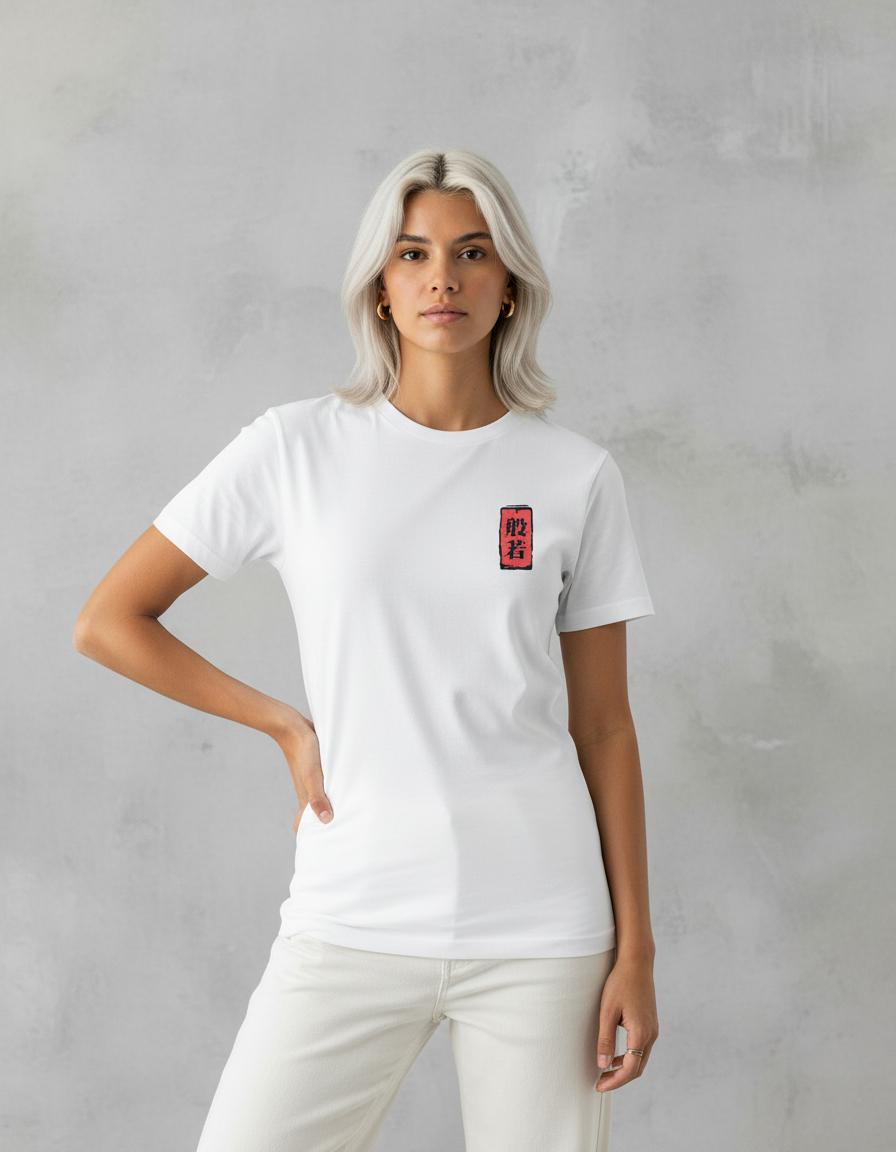 Modelo mide 1,64m y usa talla S