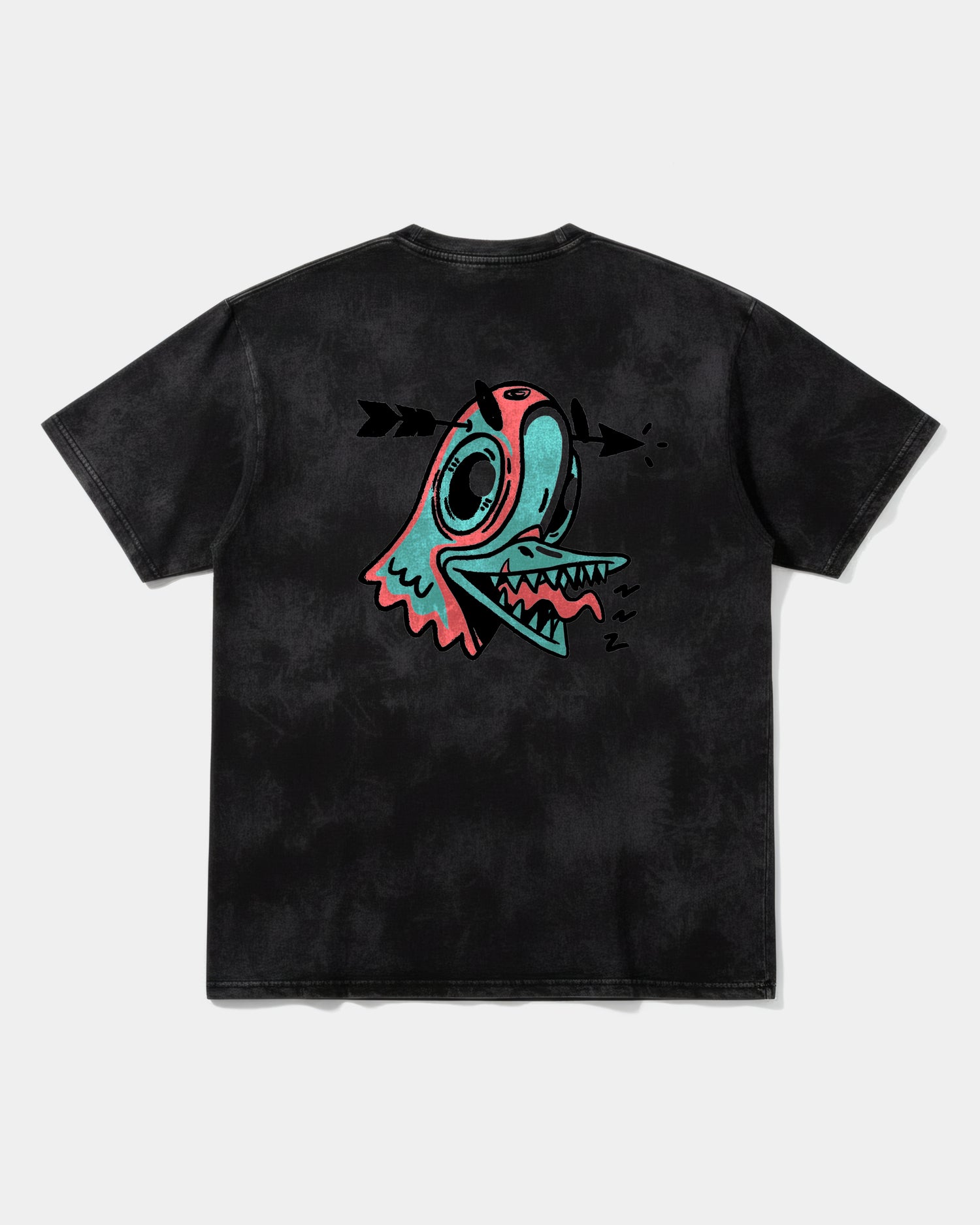 Camiseta Crazy Paloma Big Back Oversize Acid Negro