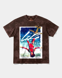 Camiseta Life Is Pleasant Big Front Oversize Acid Marron