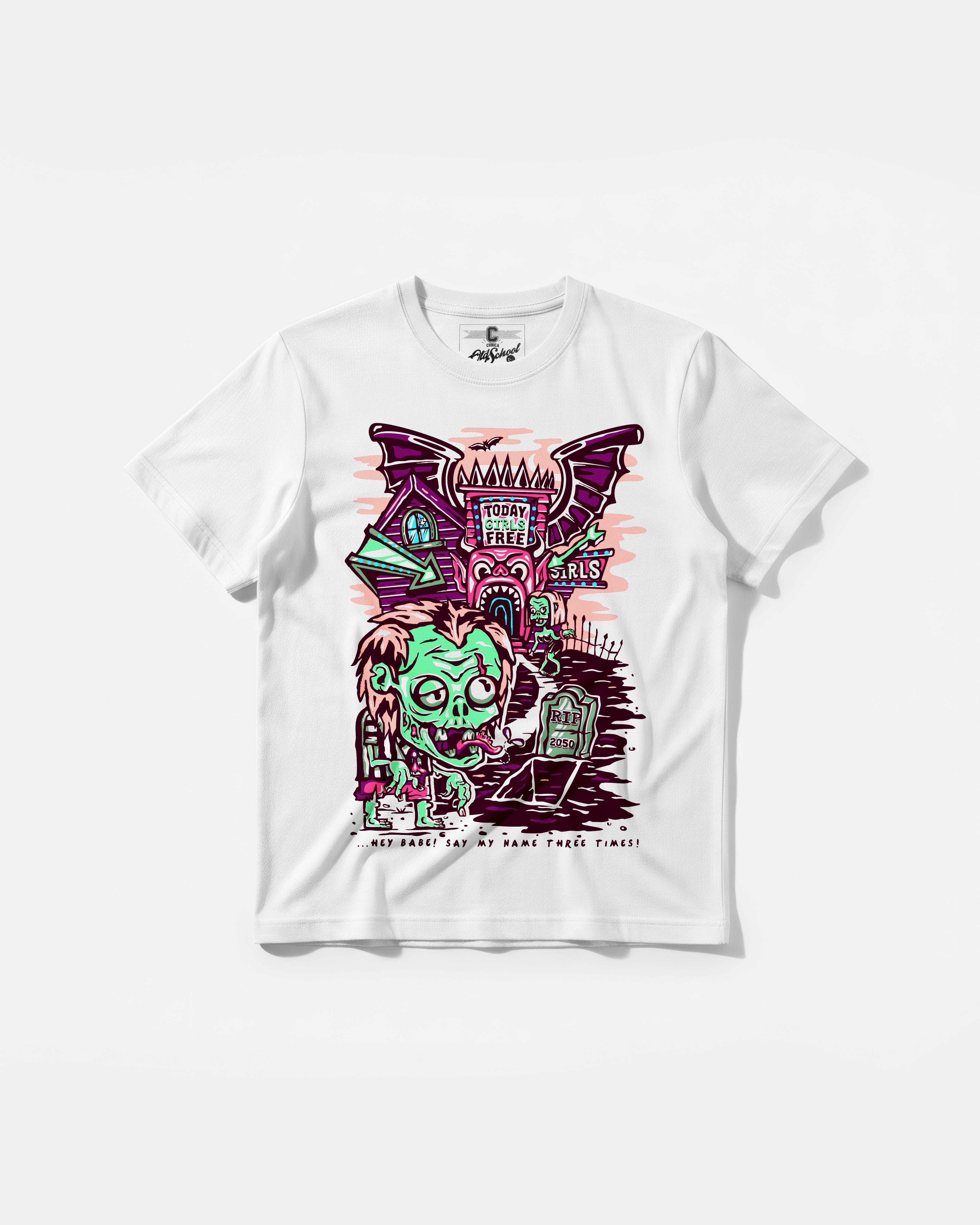 Beetlejuice Big Front Regular Basic T-shirt