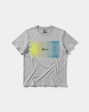 Camiseta Cubica Psychedelic Big Front Regular Basic Gris