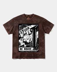 Camiseta Hero Of The Wave Big Front Oversize Acid Marron
