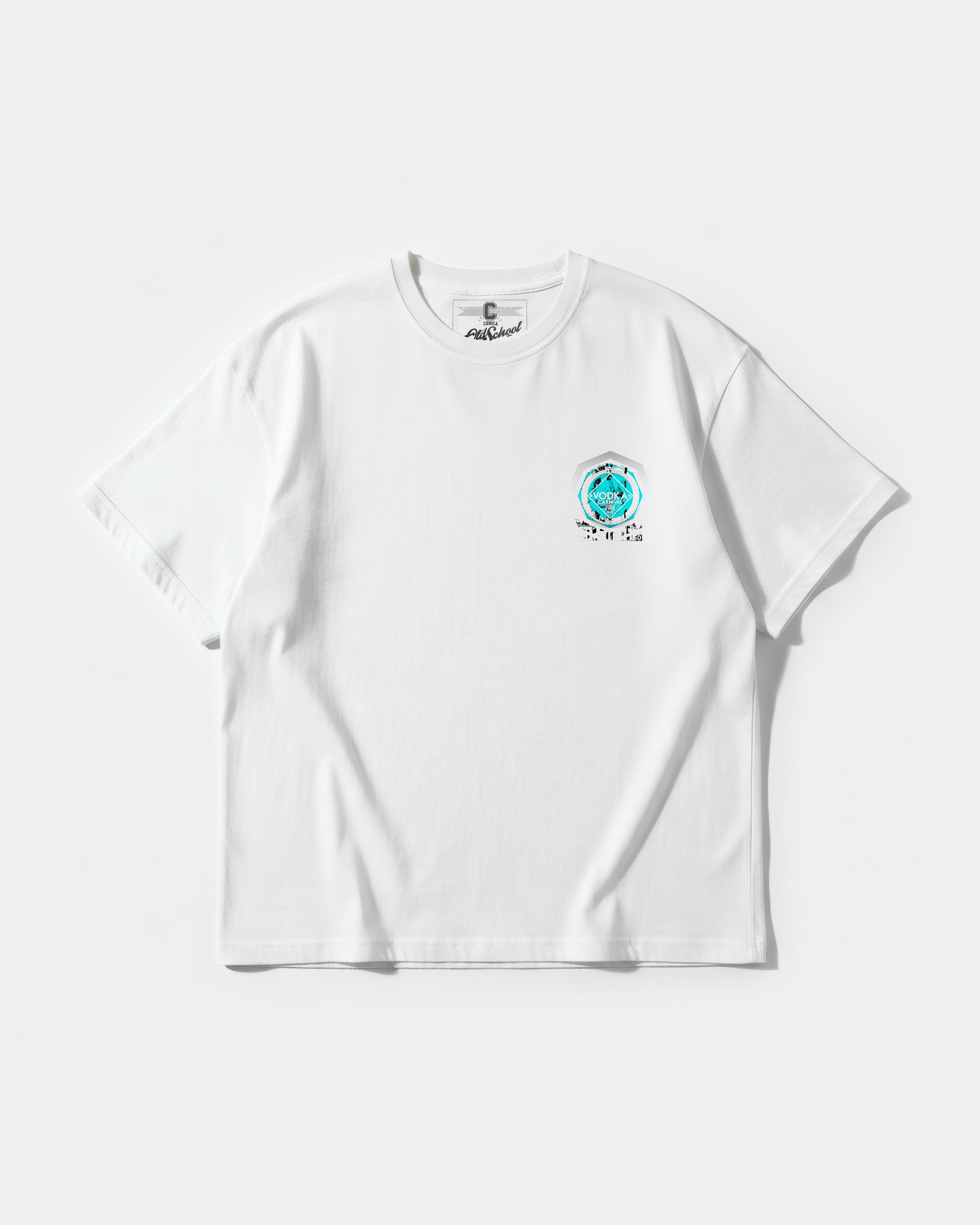 Vodka Pocket Front Oversize Basic T-shirt