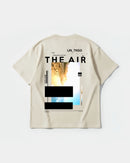 Camiseta Traveling In The Sky Big Back Oversize Basic Beige