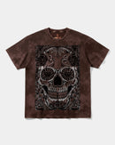Camiseta Catrina Big Front Oversize Acid Marron