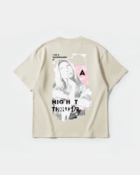Camiseta Daydreamer Big Back Oversize Basic Beige