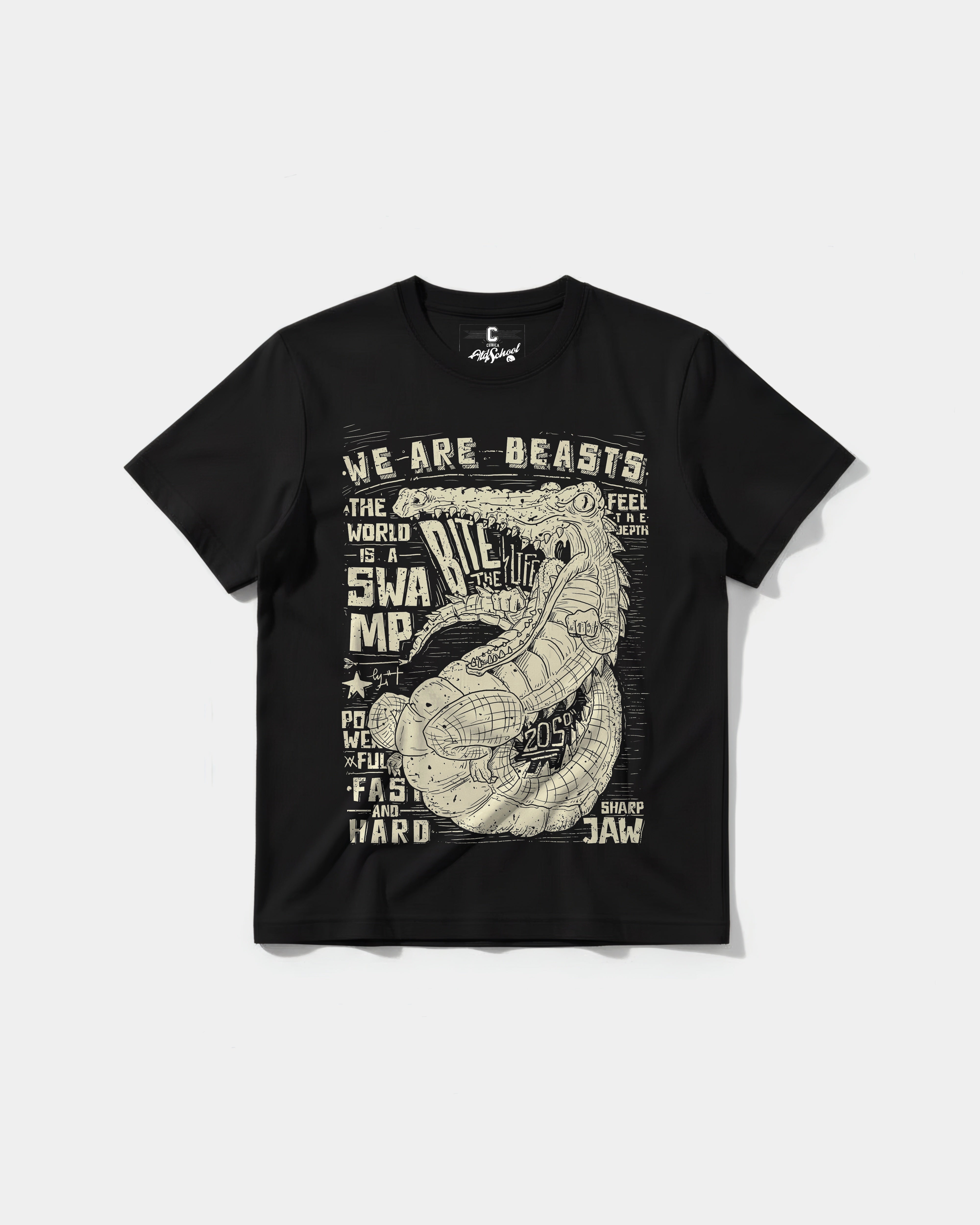 We Are Beasts Big Front Regular Basic T-shirt
