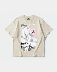 Camiseta Daydreamer Big Front Oversize Basic Beige