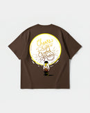 Camiseta Cheers Good Music Big Back Oversize Basic Marron