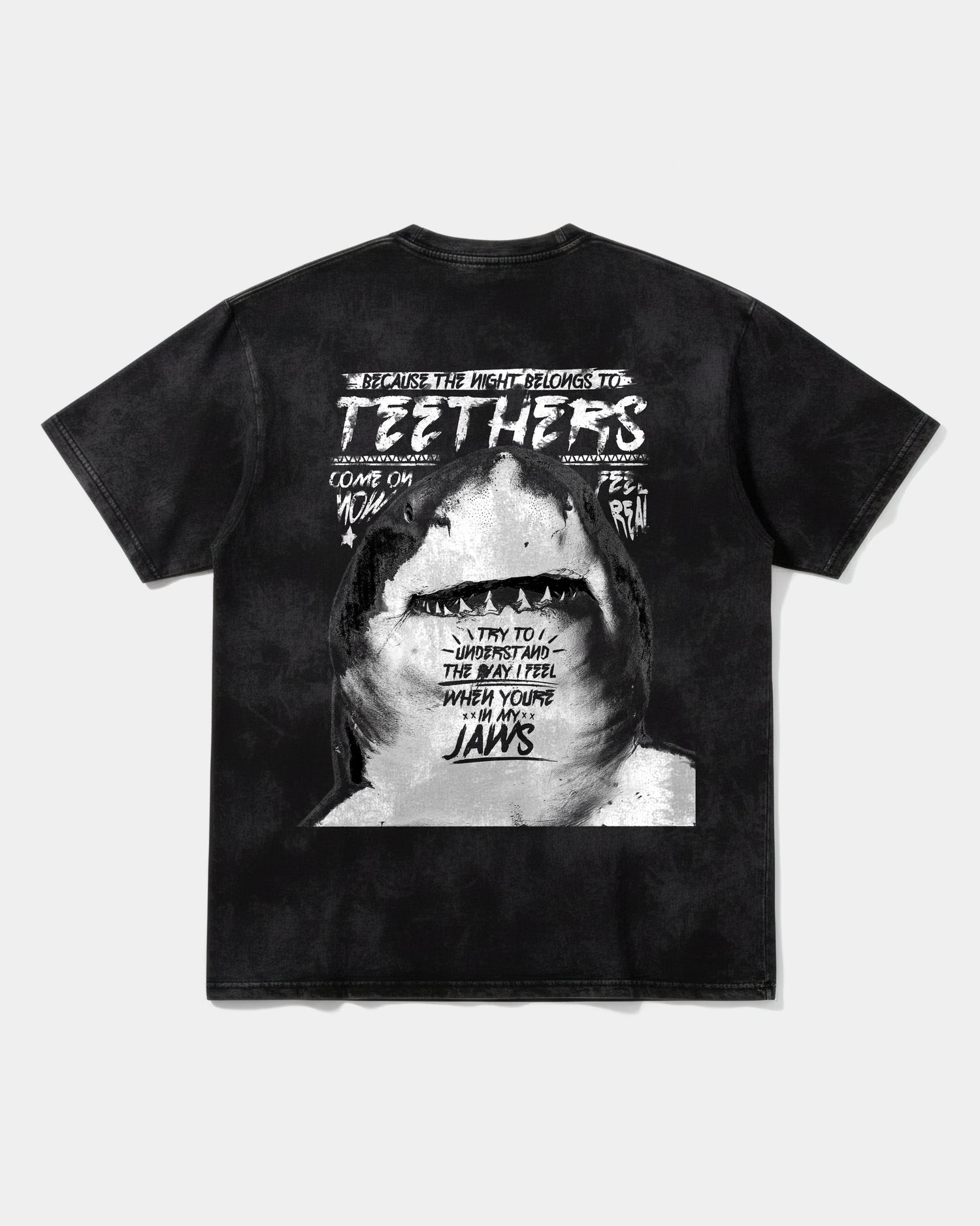 Camiseta Teethers Big Back Oversize Acid Negro