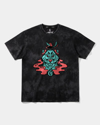 Camiseta Oso Con Gorro Big Front Oversize Acid Negro