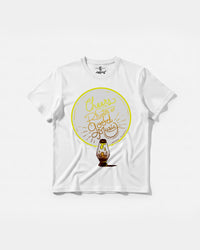 Camiseta Cheers Good Music Big Front Regular Basic Blanco