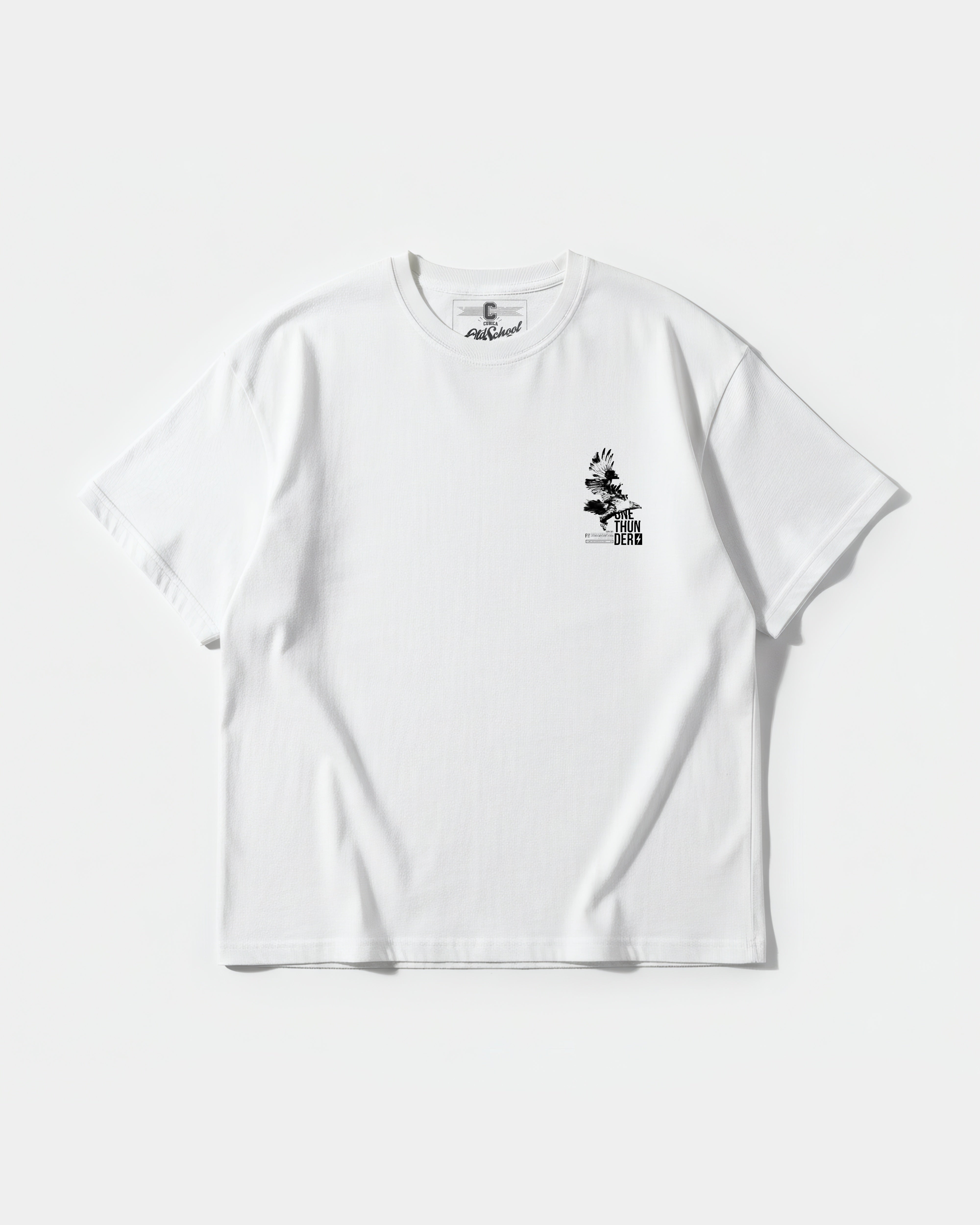 One Thunder Pocket Front Oversize Basic T-shirt