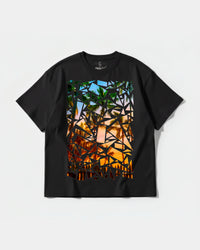 Camiseta Crystal Beach Big Front Oversize Basic Negro