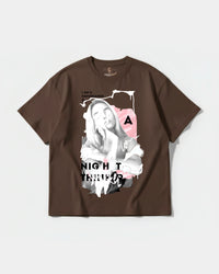 Camiseta Daydreamer Big Front Oversize Basic Marron