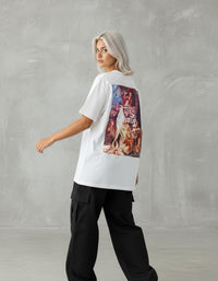 Modelo mide 1,64m y usa talla S